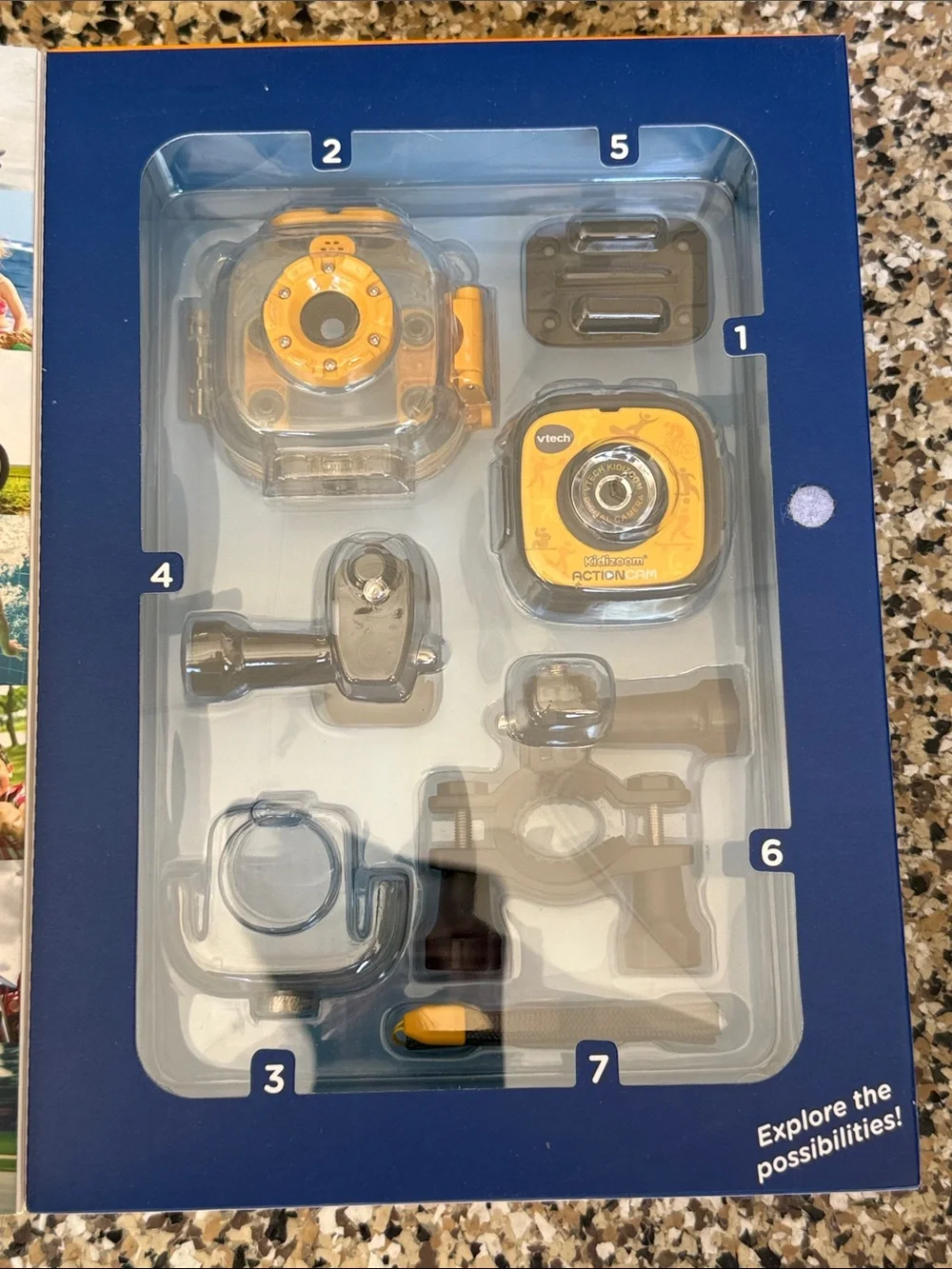 VTech Kidizoom Action Cam - Yellow Kids Waterproof Video Camera
